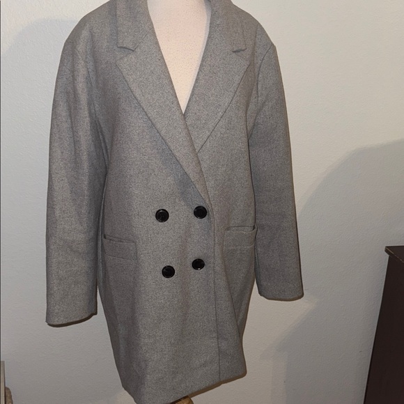 Marc New York Light Gray Coat. Sz Large. Worn once - Picture 1 of 6